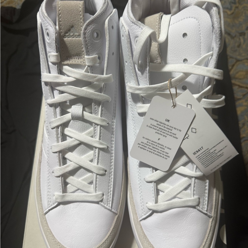 Adidas Znsored Hi Prem Leather Sneakers in White